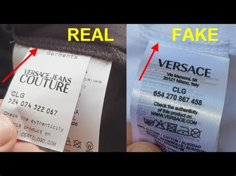 versace jeans fake|How to Spot a Fake Versace .